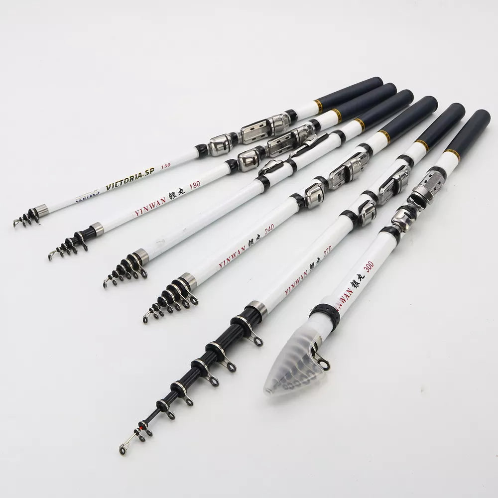 NEW TELESCOPIC Rock Fishing Rod | Carbon Fiber Pesca