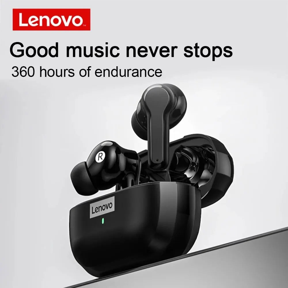 Headphones Waterproof Sport + Noise Reduction Earbuds with Mic | Original Lenovo LP1S