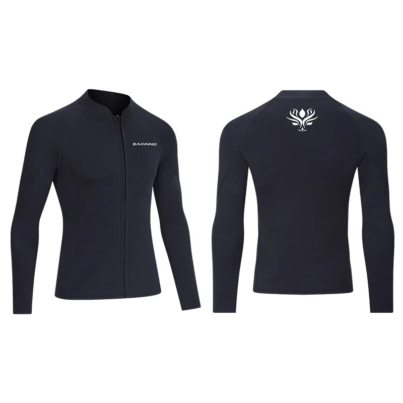 Neoprene Long Sleeve Split Wetsuit Jacket for Men & Women