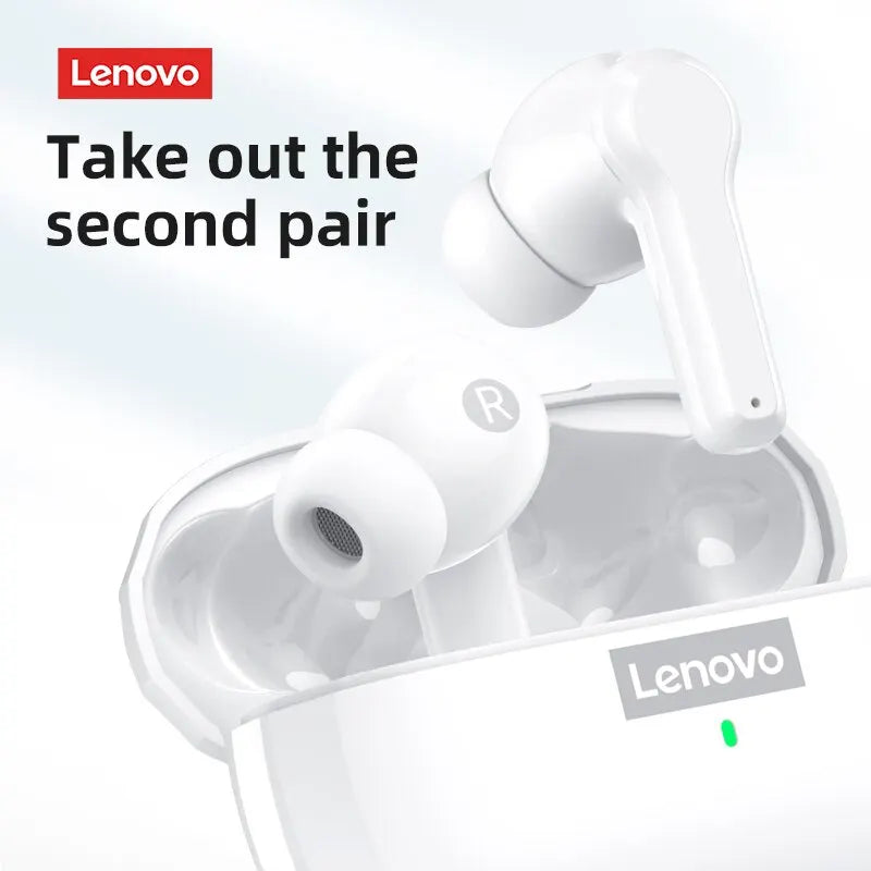 Headphones Waterproof Sport + Noise Reduction Earbuds with Mic | Original Lenovo LP1S